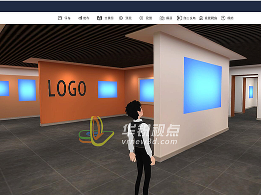 3d校史馆场景制作轻松定义场景交互体验系统