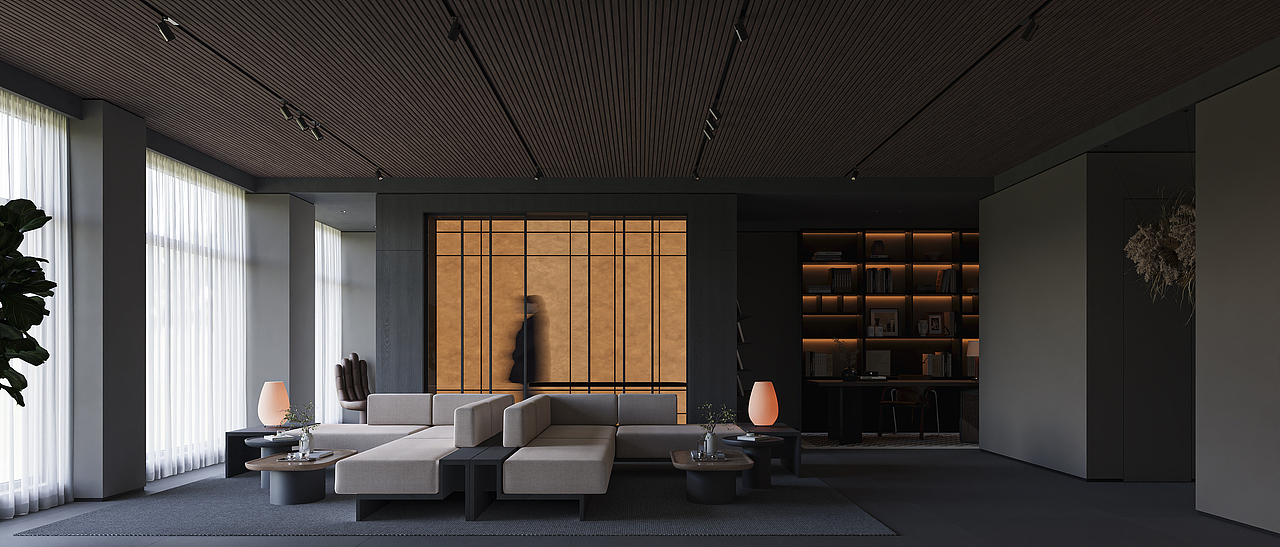 黑色系——长沙佐尚视觉（图ZMzg0MzE3MTEy） - 商业空间设计 - 站酷设计师佐尚效果图官方原创素材 - 站酷ZCOOL