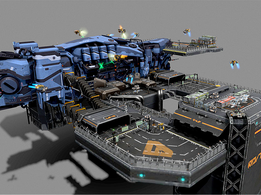 Maya-次世代科幻维修站场景模型制作教程。maya建模