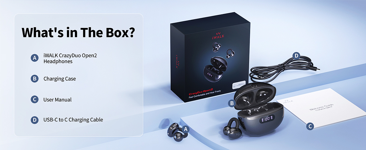 iWALK 免入耳式蓝牙耳机（图ZMzg0MzI0NzY4） - 产品 - 站酷设计师盔子夜原创素材 - 站酷ZCOOL