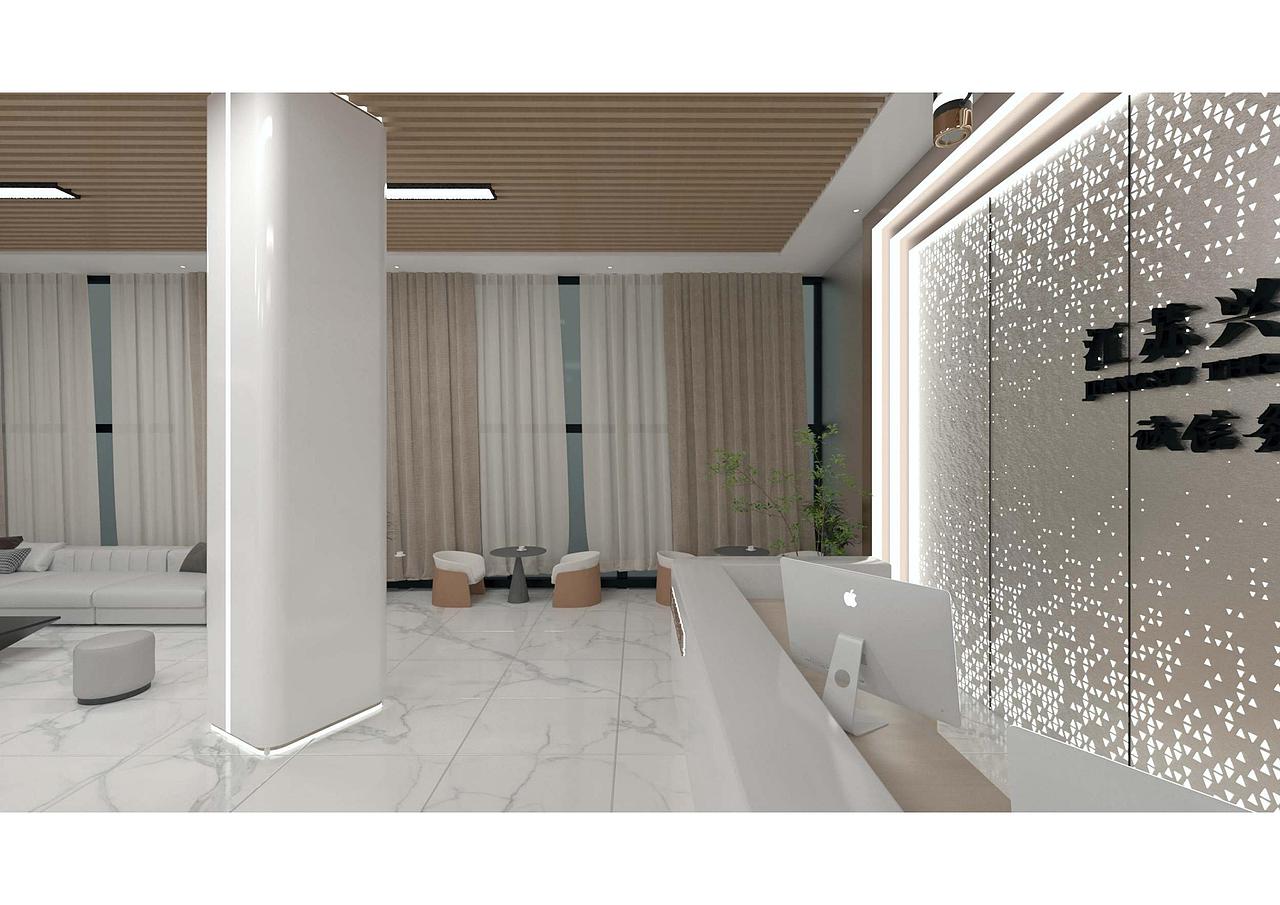 企业公司大厅布局《飞机稿》（图ZMzg0MzI5Mjc2） - 商业空间设计 - 站酷设计师设计师野猫X见野原创素材 - 站酷ZCOOL