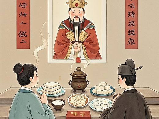过年习俗：小年，祭灶王