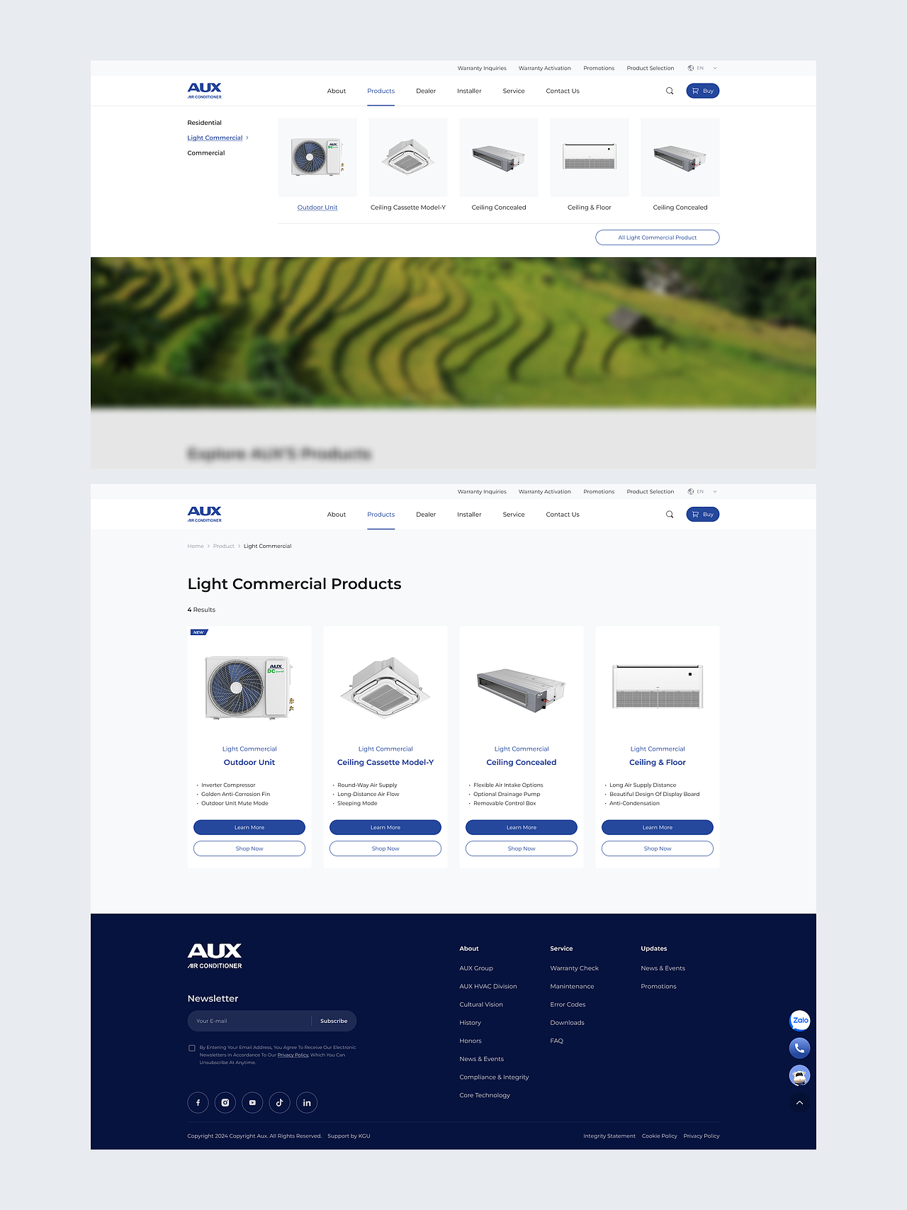 奥克斯越南全球化官网设计分享