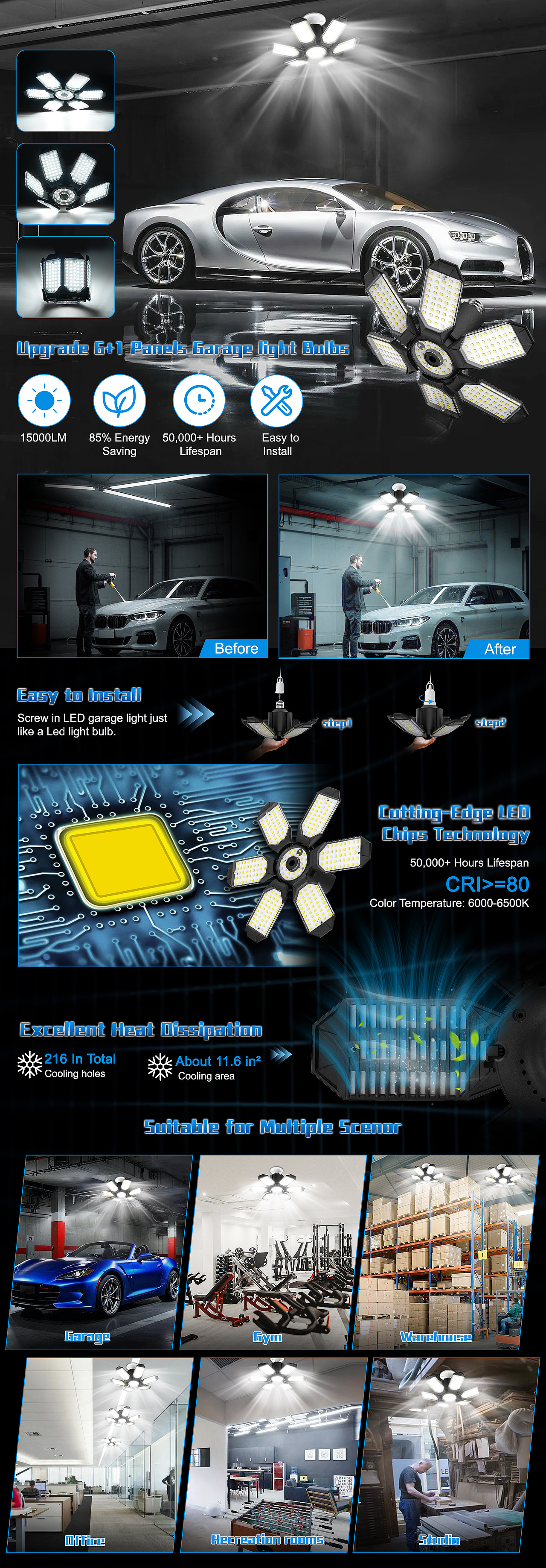 渲染-6叶车库灯