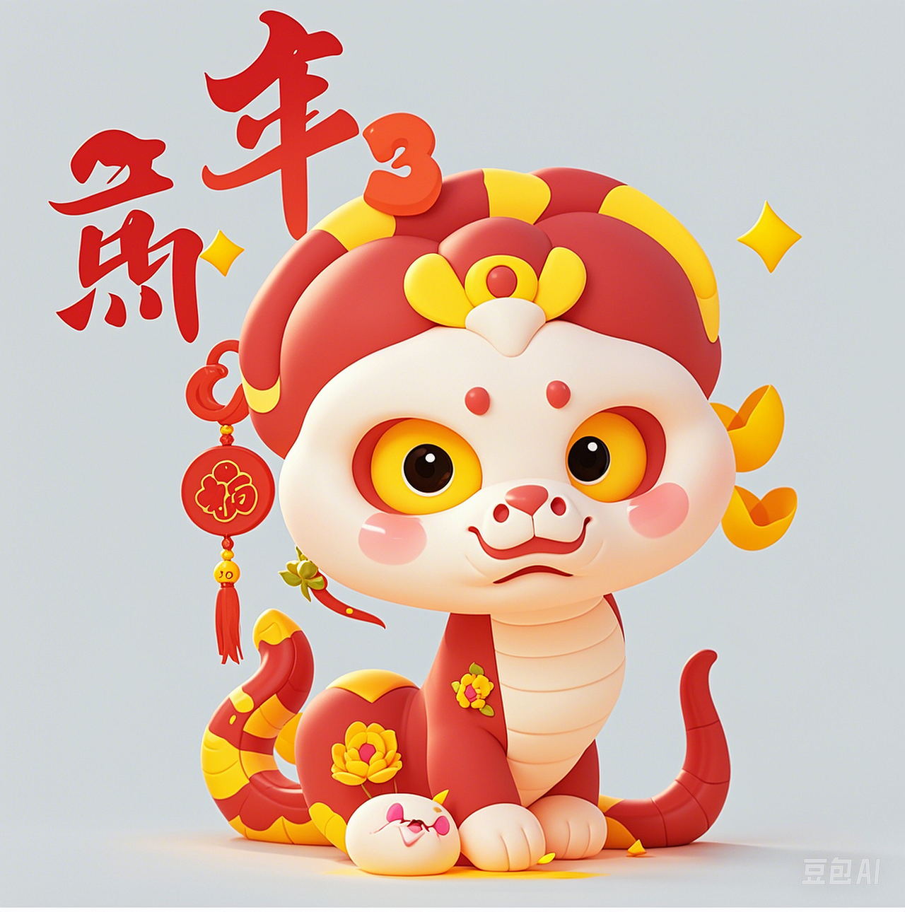 蛇年发财（图ZMzg0MzczODI4） - IP形象 - 站酷设计师沙僧SEA原创素材 - 站酷ZCOOL