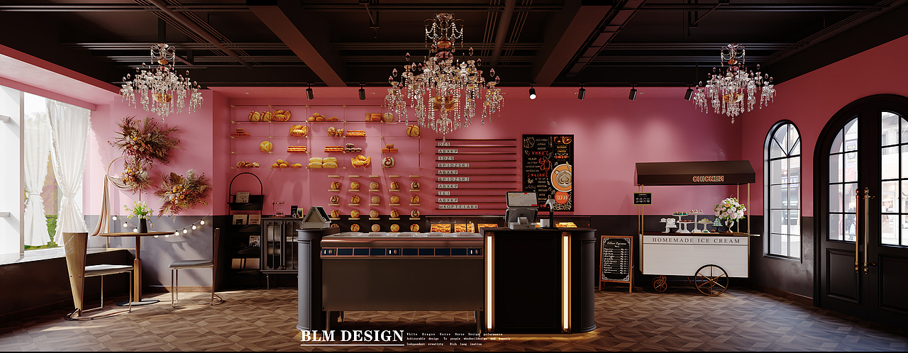 烘焙店设计案例（图ZMzg0MzgxMjcy） - 酒店餐饮设计 - 站酷设计师白龙马雅雅原创素材 - 站酷ZCOOL