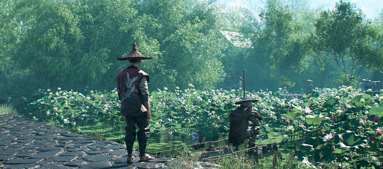 C4D实景复刻 - 《周屋祠堂-荷花塘》（图ZMzg0Mzg5NTY0） - 场景 - 站酷设计师小周童鞋丶原创素材 - 站酷ZCOOL