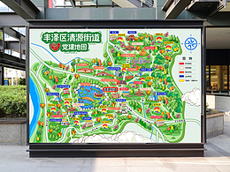 泉州地图插画 I 清源街道党建地图