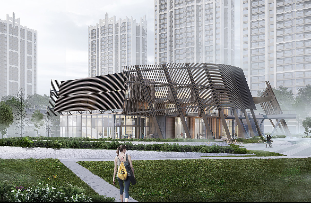 广东江门市嘉福铭著售楼部（图ZMzg0Mzk1NzY4） - 建筑设计 - 站酷设计师江寅_JacksonJ原创素材 - 站酷ZCOOL