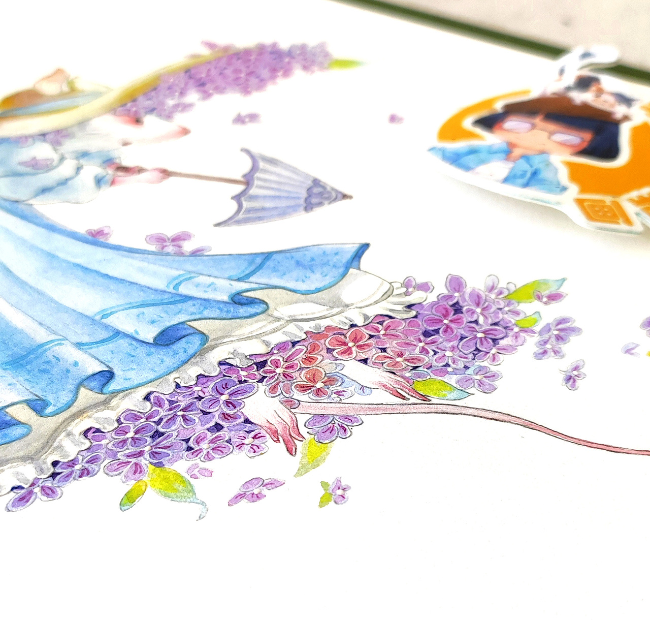 小鼠和花（图ZMzg0NDAzMTUy） - 儿童插画 - 站酷设计师米斯阳插画原创素材 - 站酷ZCOOL