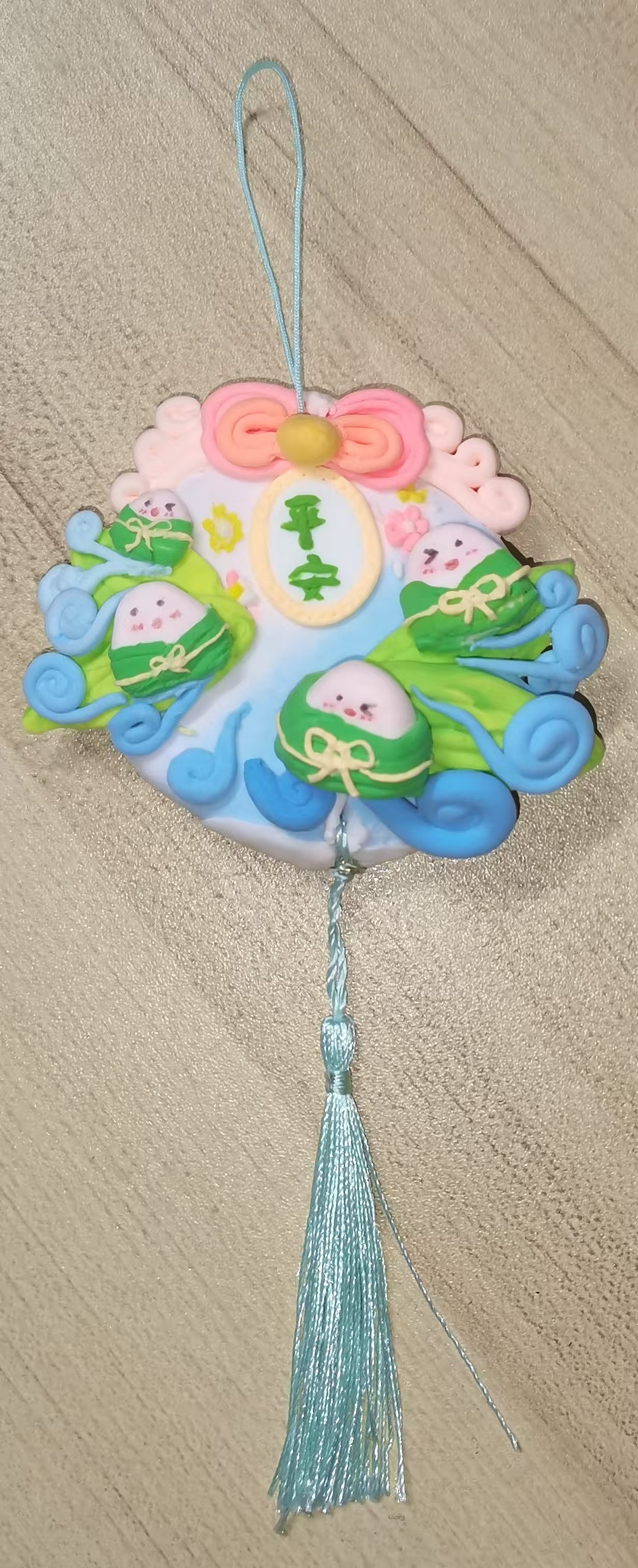 手工扇,缠花,轻粘土