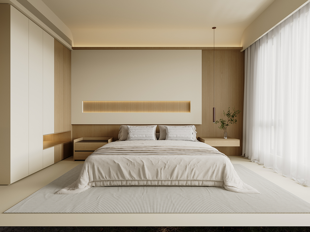 奶油原木极简表现（图ZMzg0NDEzMjQ0） - 家装设计 - 站酷设计师鹏大空间设计原创素材 - 站酷ZCOOL