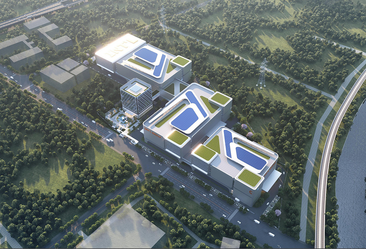 浙江英特石塘医药产业园SU模型下载