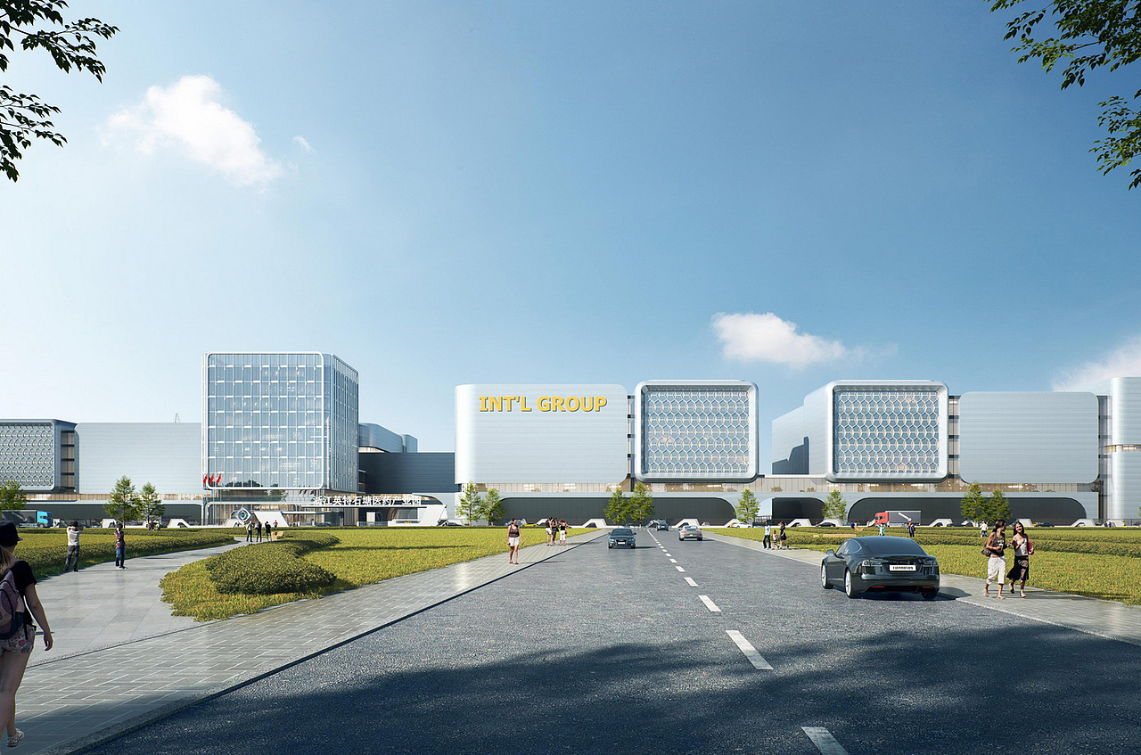 浙江英特石塘医药产业园SU模型下载