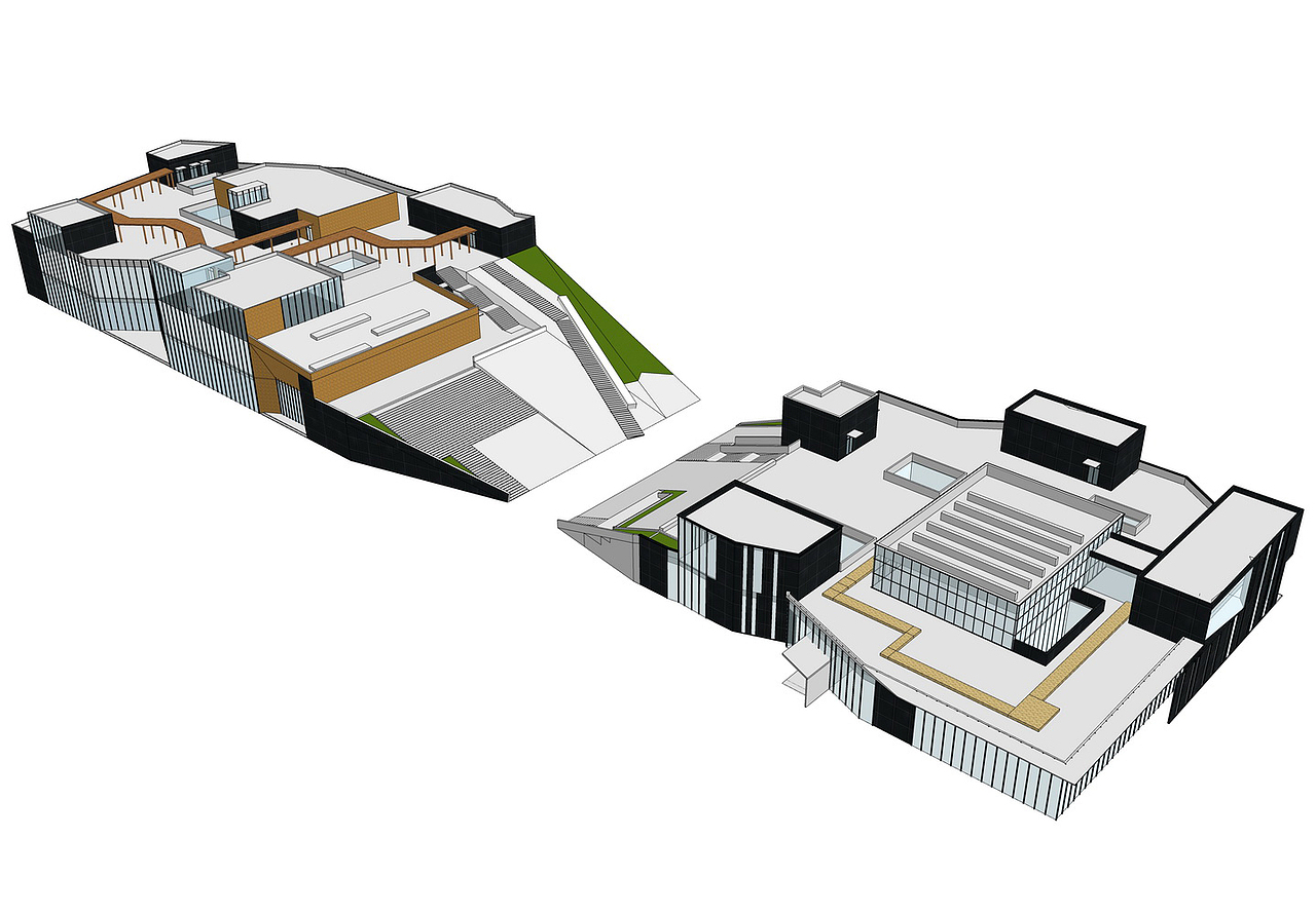 成都当代美术馆SU模型下载