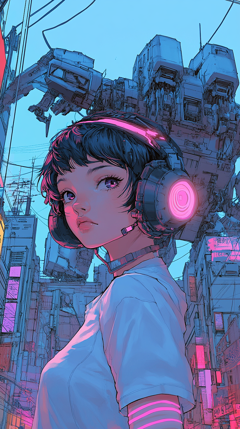 cybergirl--未末aigc插画视频