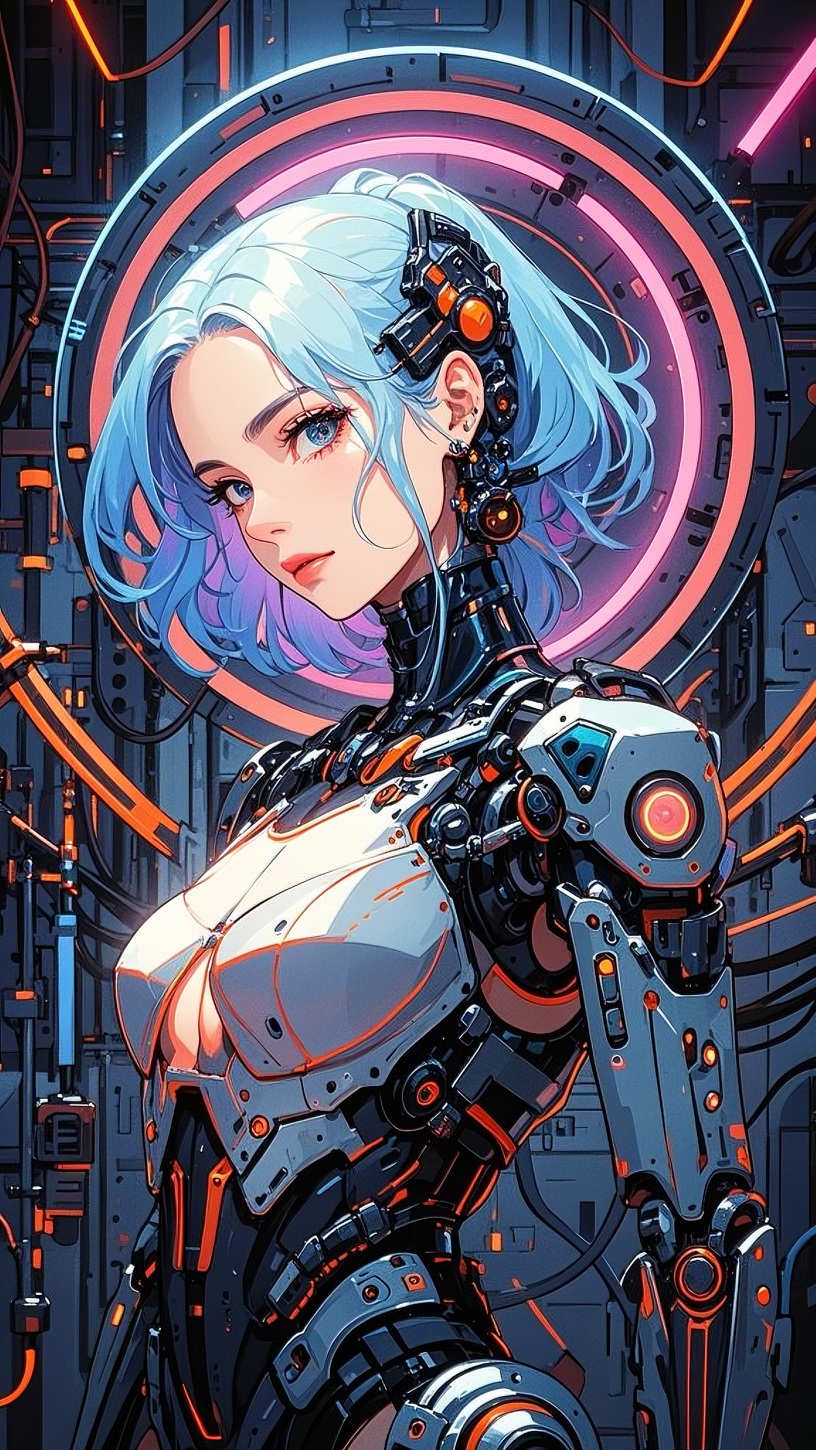 cybergirl--未末aigc插画视频