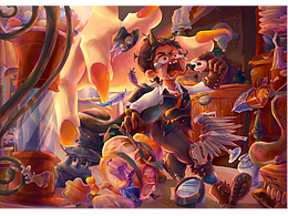 兒童插畫-古董店奇遇記