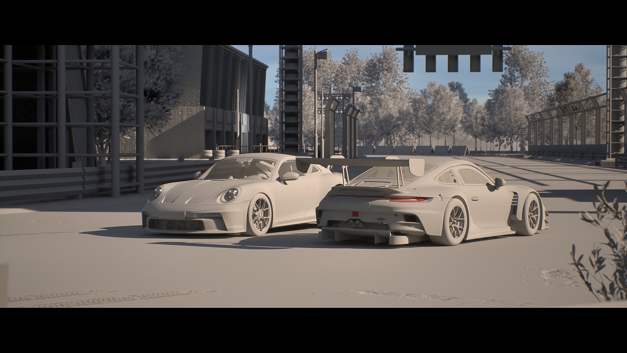 UE practice work - Porsche 911 GT3 x2（图ZMzg0NDI5MzMy） - 机械/交通 - 站酷设计师SleepyJoe原创素材 - 站酷ZCOOL