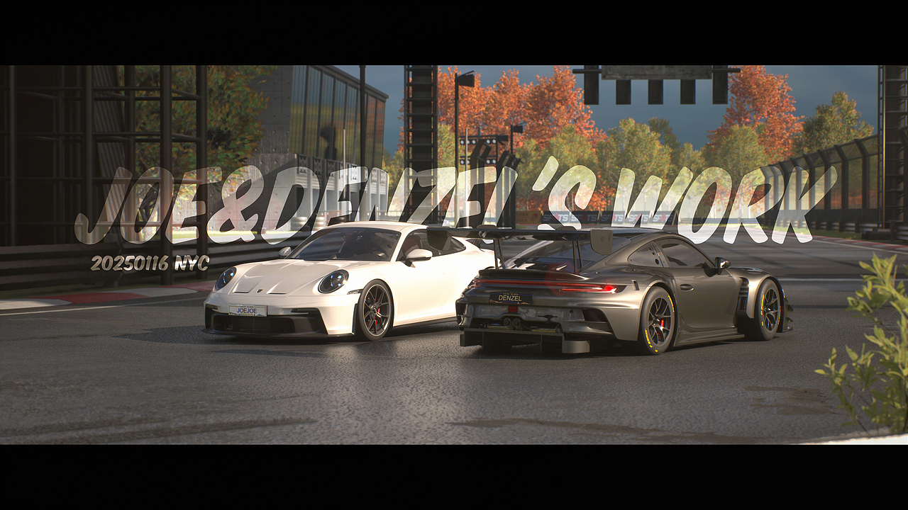 UE practice work - Porsche 911 GT3 x2（图ZMzg0NDI5MzUy） - 机械/交通 - 站酷设计师SleepyJoe原创素材 - 站酷ZCOOL