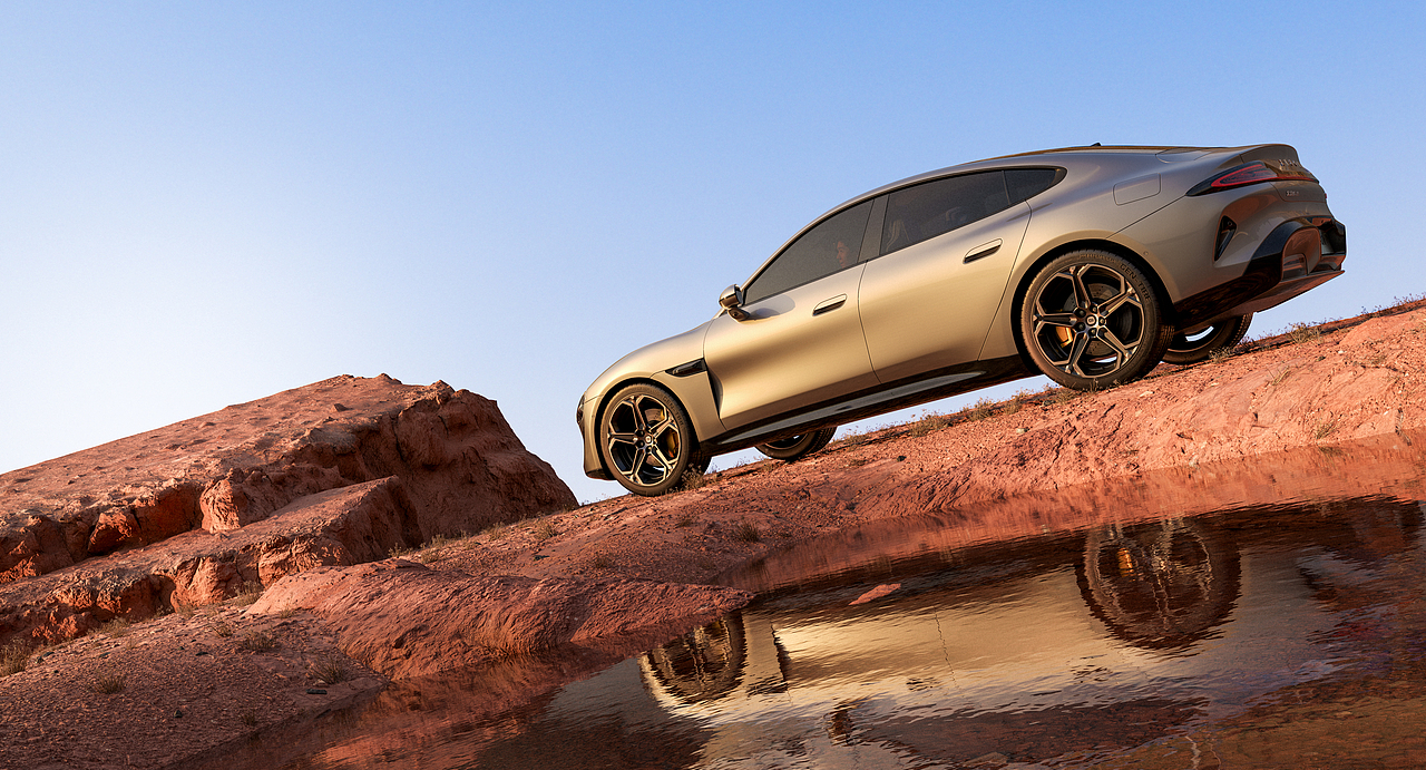 小米SU7 x 汽車(chē)渲染（圖ZMzg0NDM2MTYw） - 機(jī)械/交通 - 站酷設(shè)計(jì)師JOJO_魯智深原創(chuàng)素材 - 站酷ZCOOL