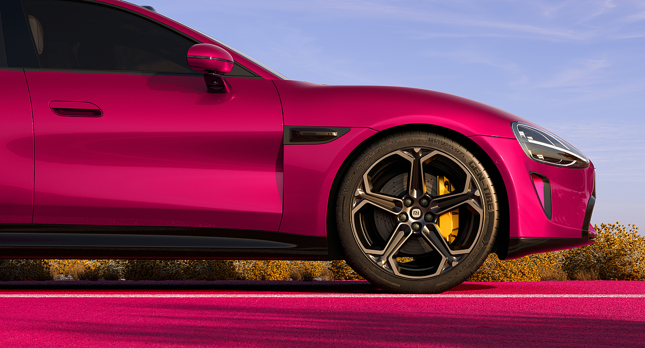 小米SU7 x 汽車(chē)渲染（圖ZMzg0NDM2MTU2） - 機(jī)械/交通 - 站酷設(shè)計(jì)師JOJO_魯智深原創(chuàng)素材 - 站酷ZCOOL