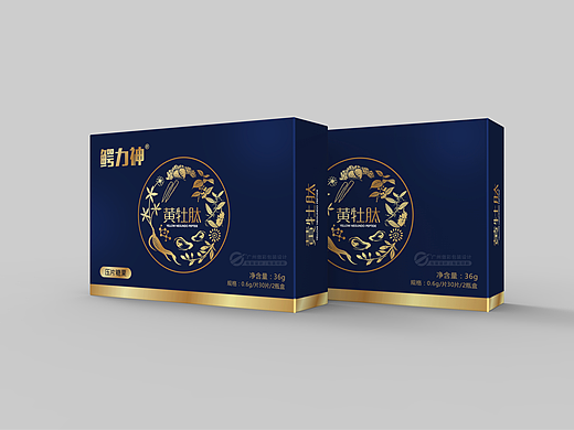 保健品包装设计黄牡肽包装设计