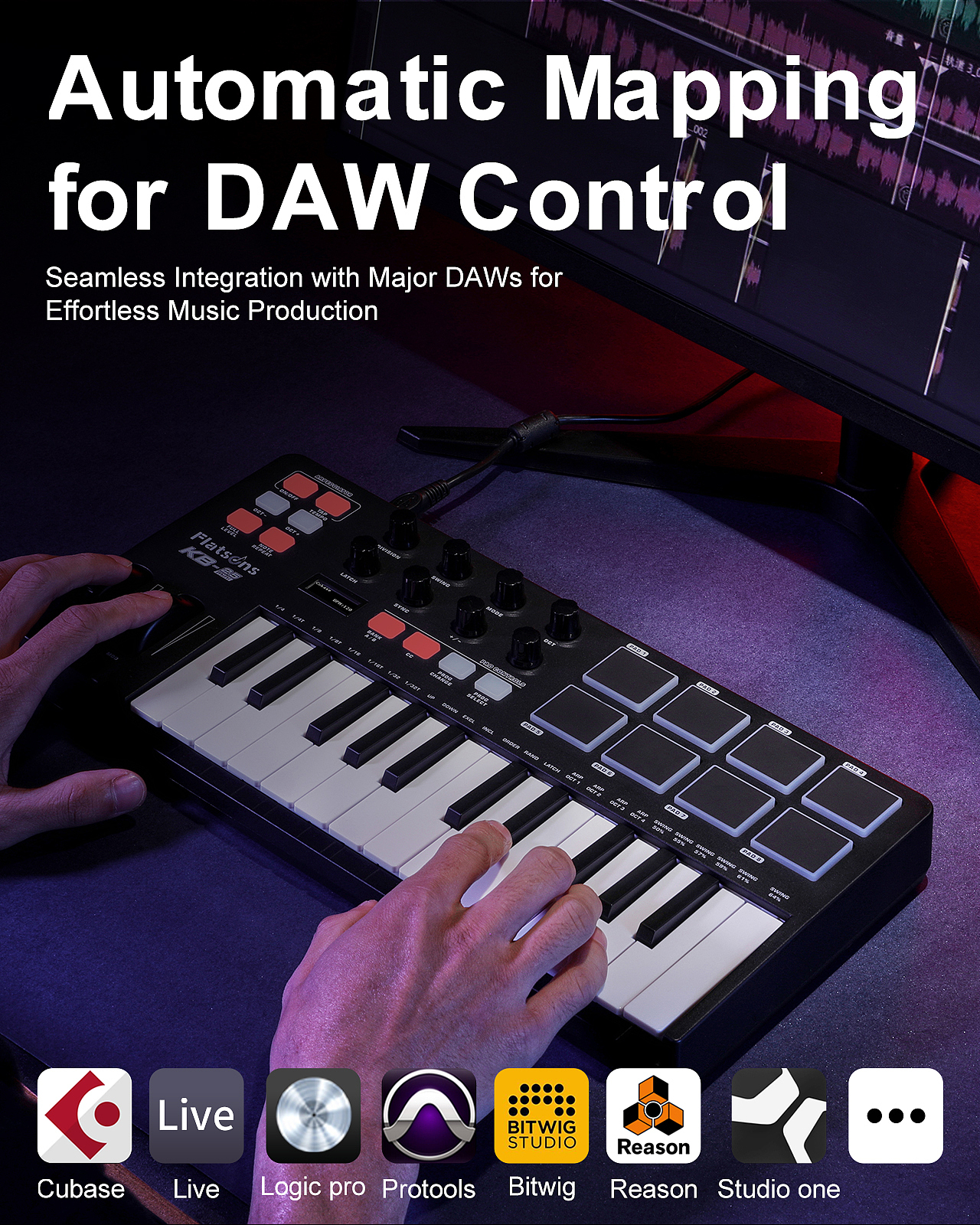 乐器键盘 亚马逊视觉设计|Flatsons X DongBai