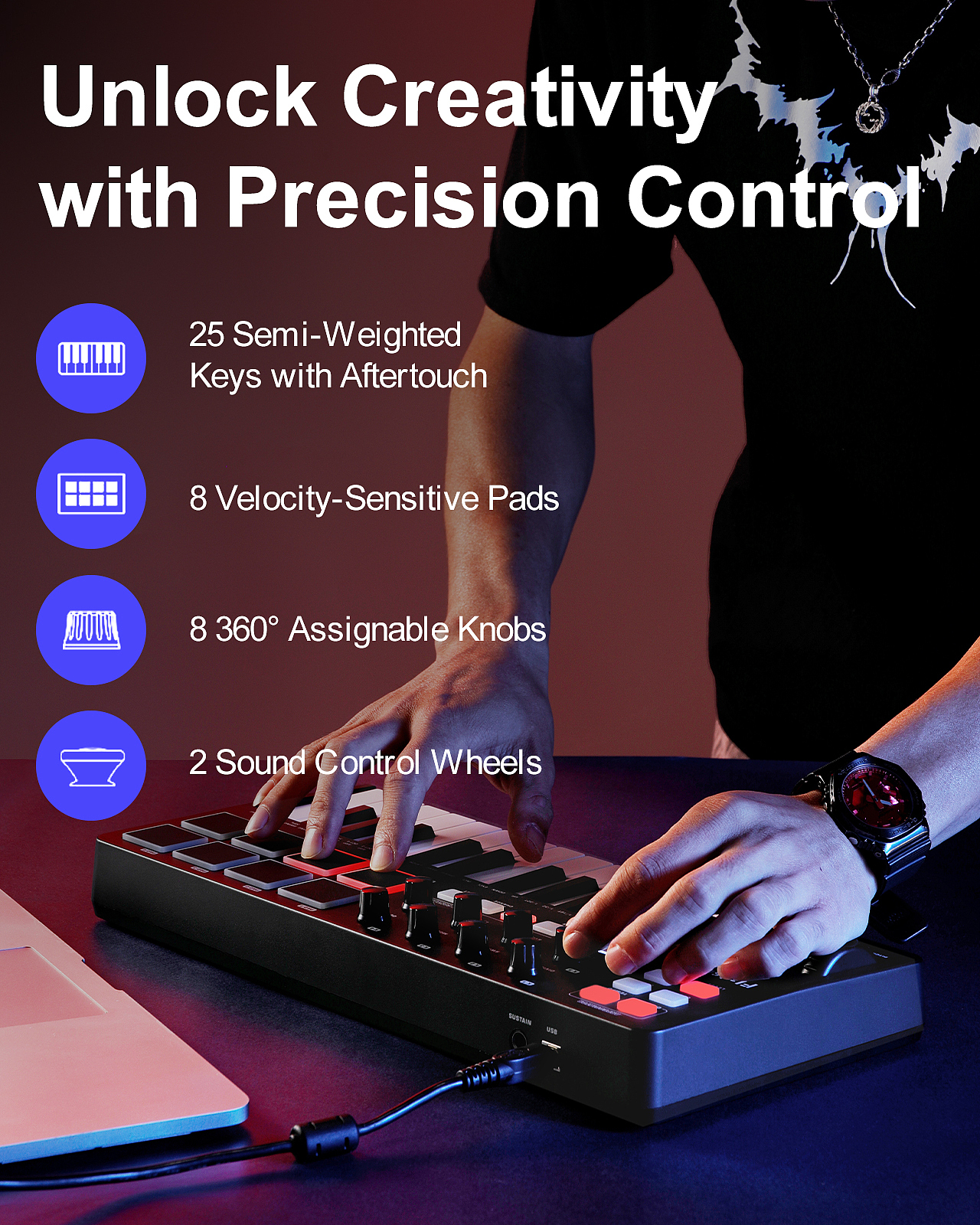 乐器键盘 亚马逊视觉设计|Flatsons X DongBai