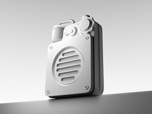 C4D建模-猫王音响