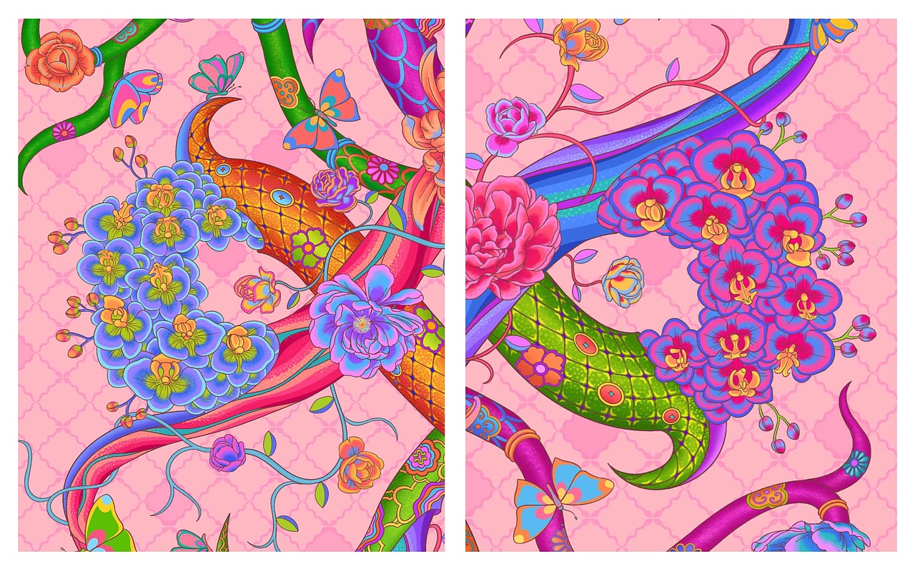 蛇年插画（图ZMzg0NDQ4ODcy） - 商业插画 - 站酷设计师湯汤原创素材 - 站酷ZCOOL