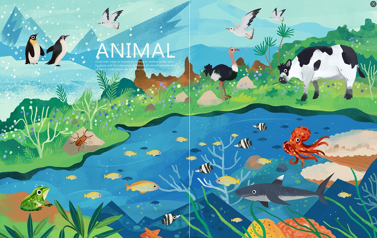 Language of nature（图ZMzg0NDYzMjQ4） - 商业插画 - 站酷设计师水母咪原创素材 - 站酷ZCOOL