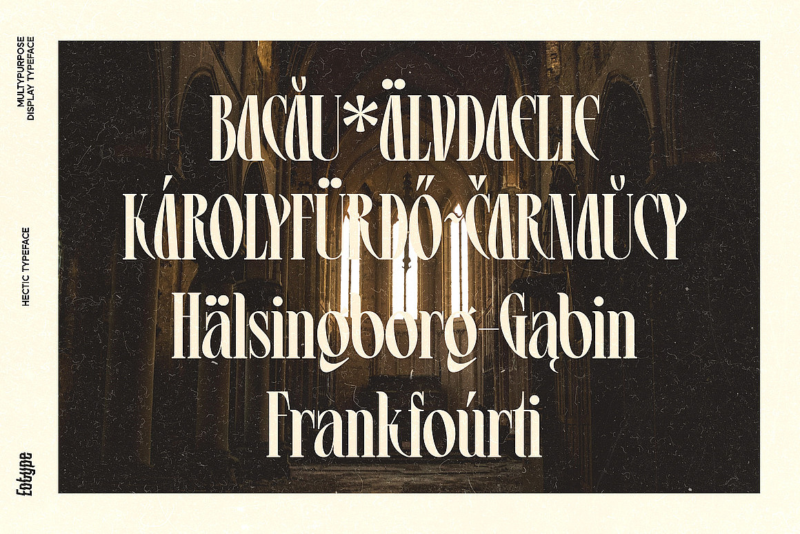 复古优雅时尚杂志画册广告封面邀请函标题衬线英文字体