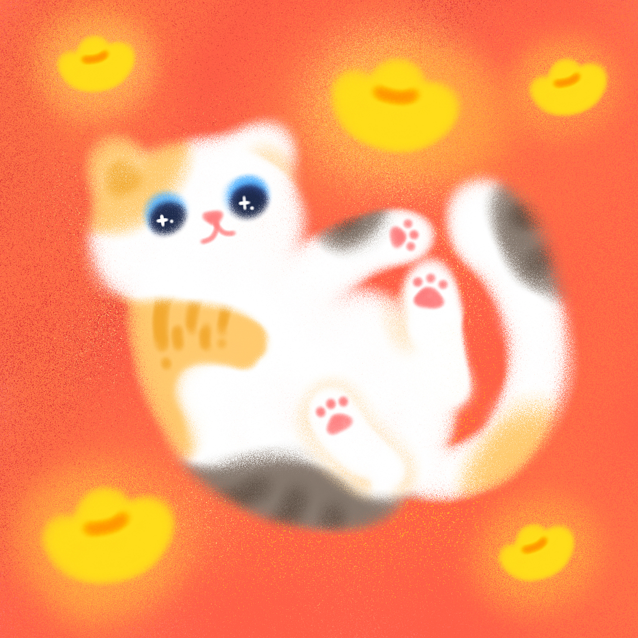 棉花糖猫咪（图ZMzg0NDg2NDUy） - 商业插画 - 站酷设计师紫星I星紫原创素材 - 站酷ZCOOL