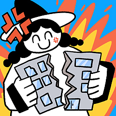 【表情包】小魔女上班手册（图ZMzg0NDg3MjM2） - IP形象 - 站酷设计师炸毛苗仔原创素材 - 站酷ZCOOL