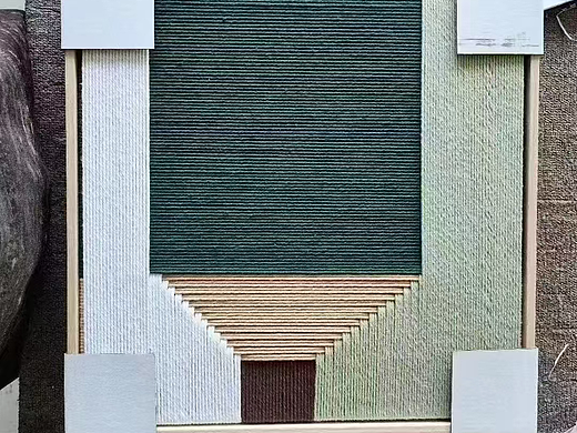 平行艺术｜温暖触感，棉线编织装置画的艺术魅力