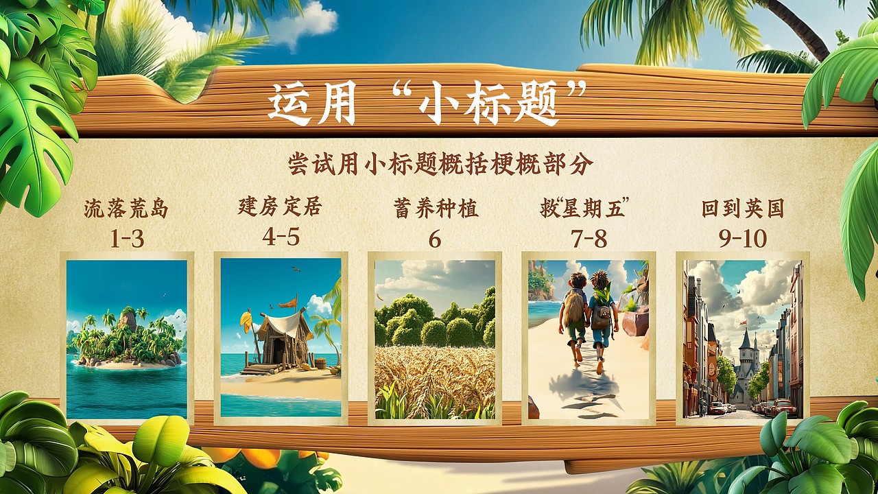 小学语文公开课课件《鲁滨逊漂流记》