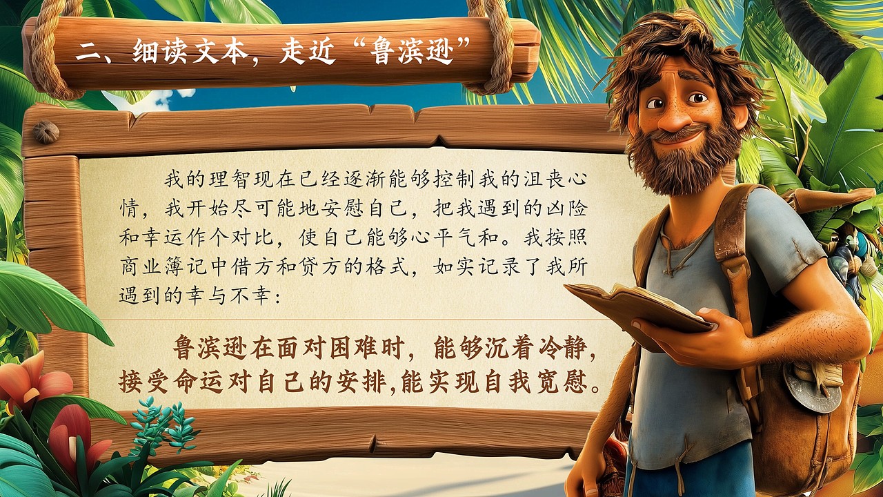 小学语文公开课课件《鲁滨逊漂流记》