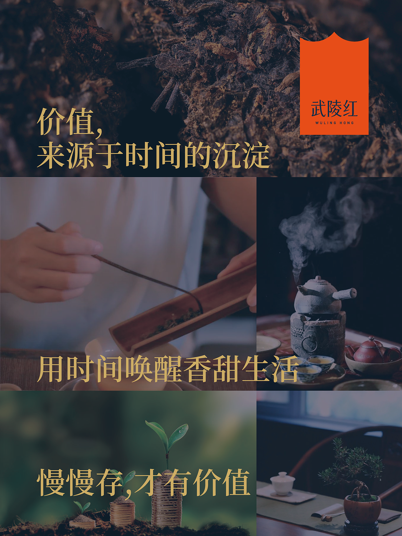 琢创意×武陵红丨《金花红茯》茶叶包装系列设计(图ZMzg0NTA0OTY0) - 包装 - 站酷设计师琢创意爆品茶设计原创素材 - 站酷ZCOOL