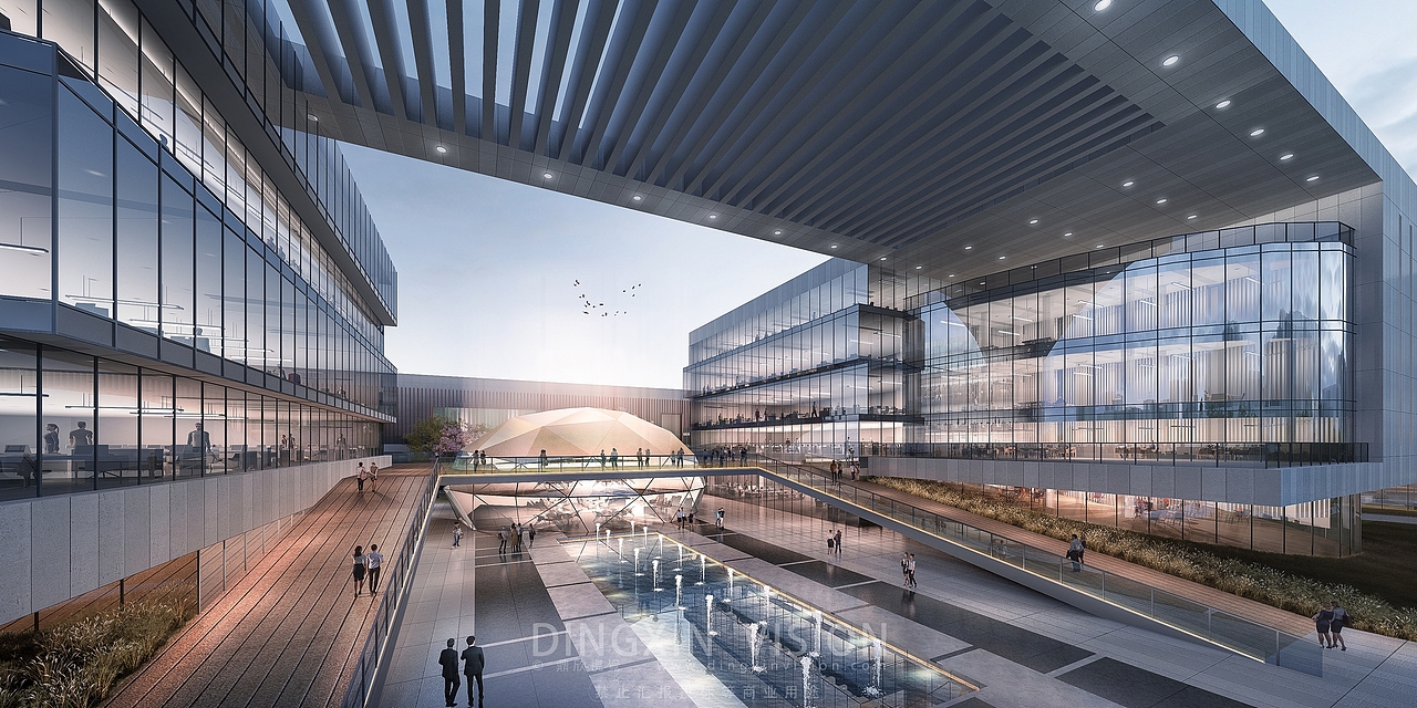 醫(yī)藥產(chǎn)業(yè)園項(xiàng)目（圖ZMzg0NTI1MDA4） - 建筑/空間 - 站酷設(shè)計(jì)師鼎欣建筑效果圖原創(chuàng)素材 - 站酷ZCOOL