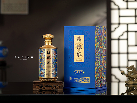 白酒摄影｜珐琅彩酒
