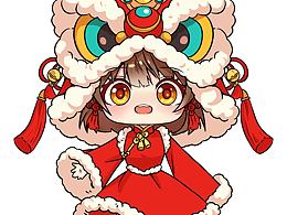 蛇年Q版元素