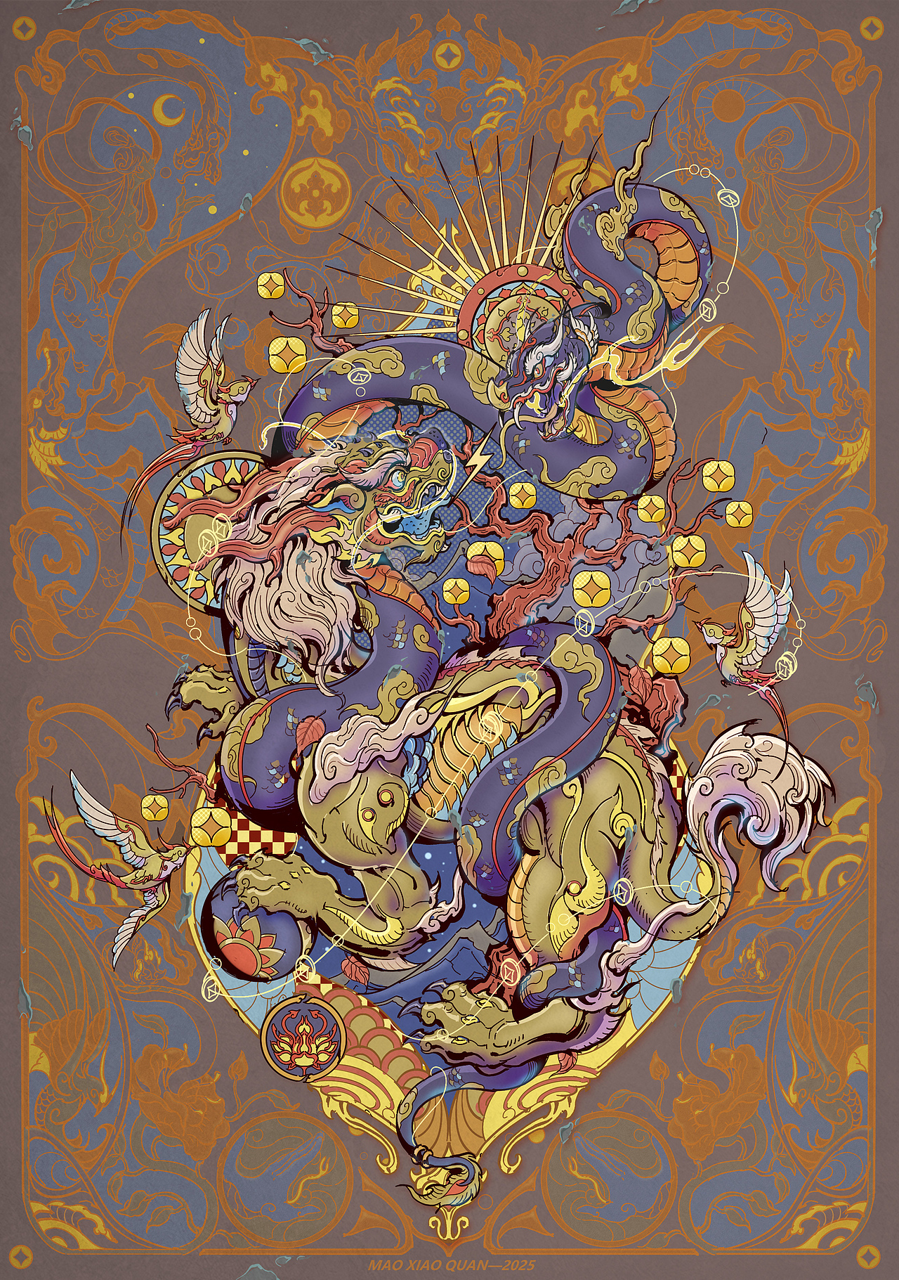 2025蛇年贺图！（图ZMzg0NTM5NzQ4） - 艺术插画 - 站酷设计师猫小犬原创素材 - 站酷ZCOOL