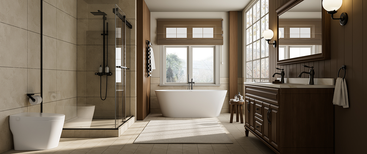 【Octane】浴室场景渲染