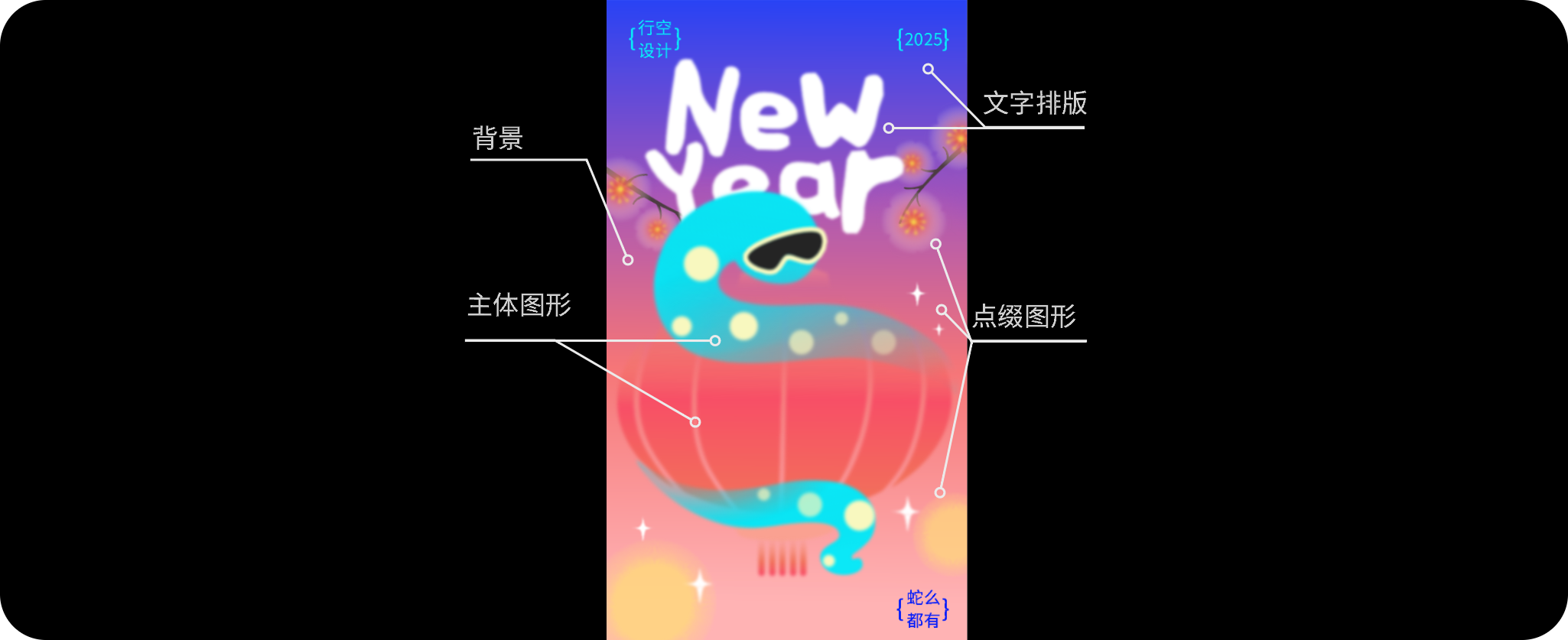 弥散风蛇年海报设计教程（图ZMTUwMTk3MzY=） - 教程 - 站酷设计师行空设计原创素材 - 站酷ZCOOL