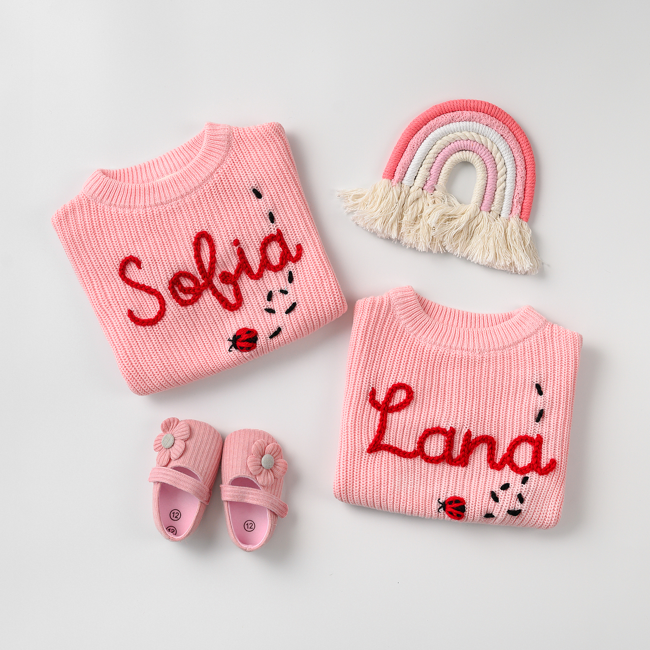 平面摄影|母婴纺织类—手绣婴儿毛衣拍摄