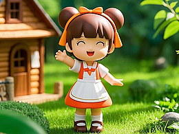 AI創(chuàng)作 | IP小女孩-“綠色森林城堡”