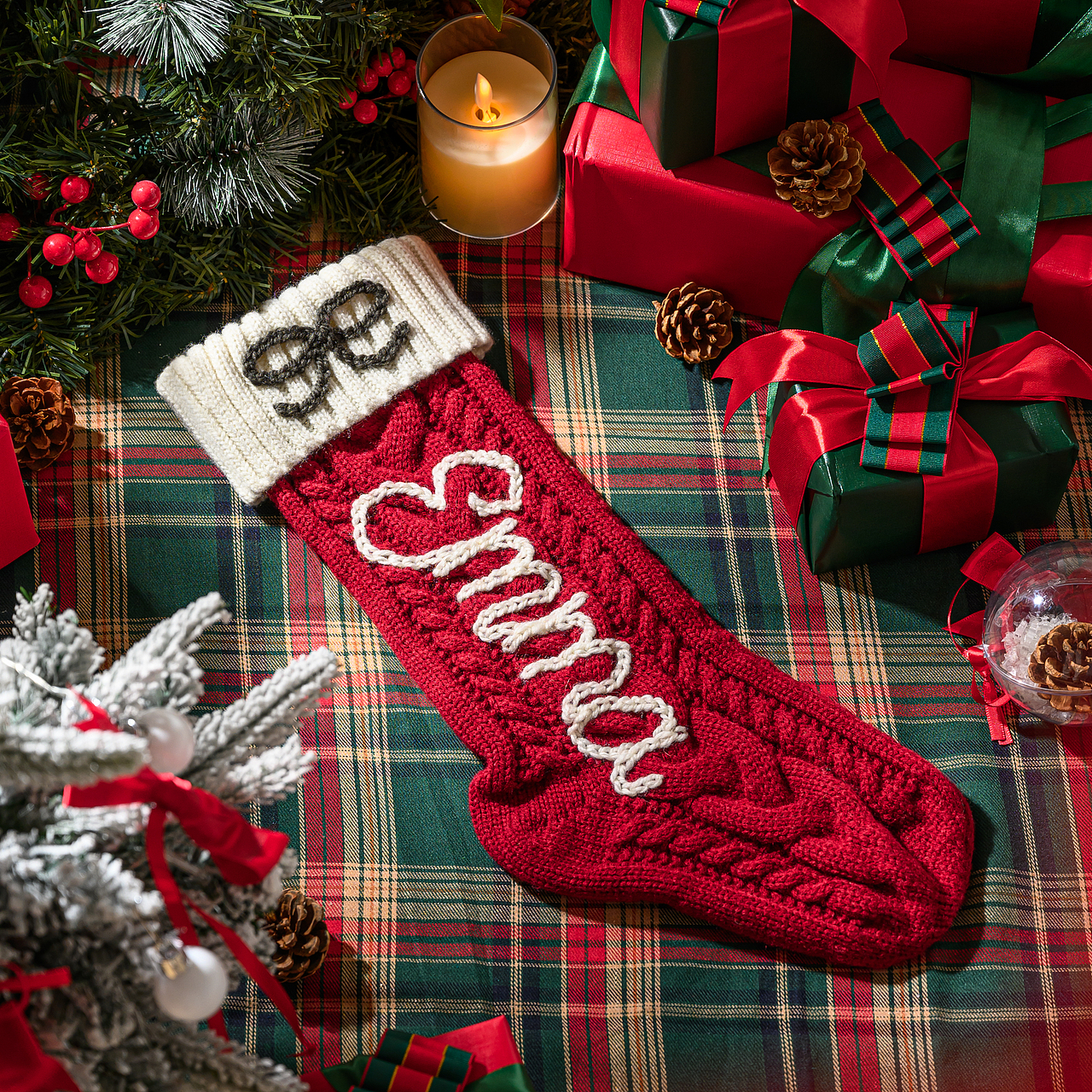 平面摄影|服饰类—定制圣诞节主题袜子2