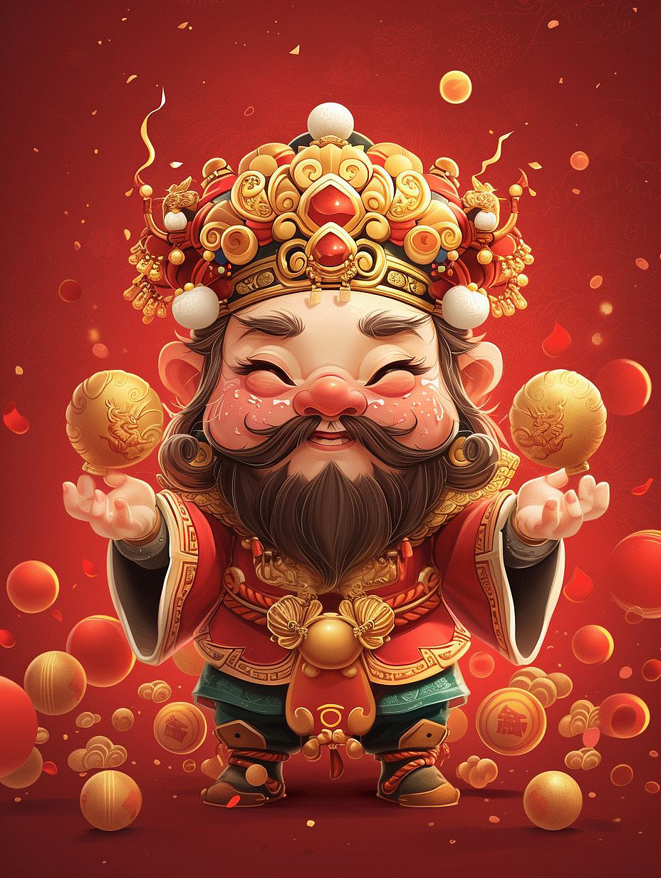 财神驾到~接财神（图ZMzg0NTYzNjA0） - 商业插画 - 站酷设计师蓉儿本荣原创素材 - 站酷ZCOOL