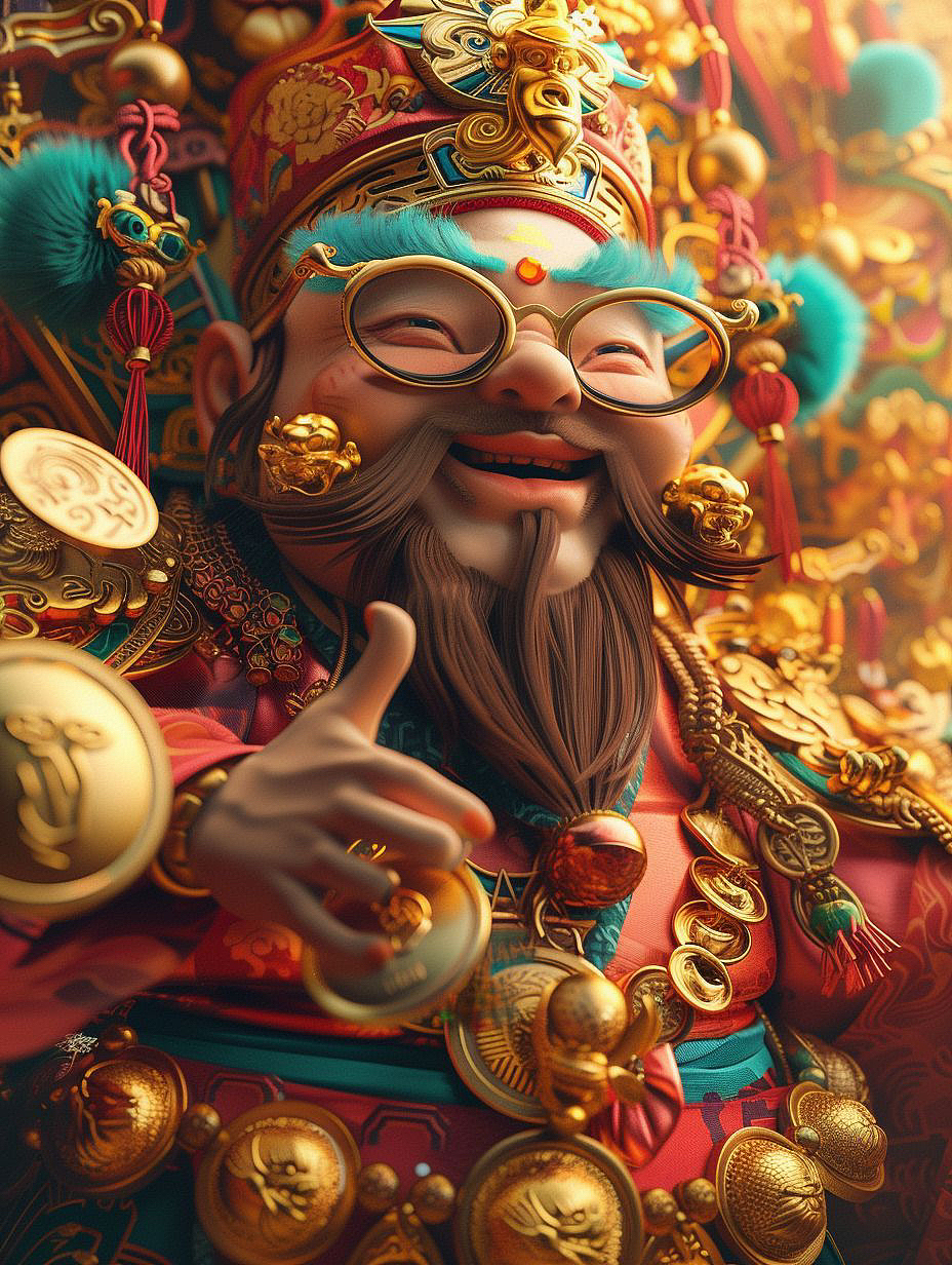 接财神，见者发财（图ZMzg0NTY1NzQ4） - 商业插画 - 站酷设计师蓉儿本荣原创素材 - 站酷ZCOOL